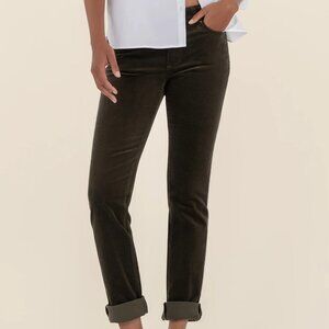 Kut from the Cloth Catherine Boyfriend Corduroys. Olive, Size 4